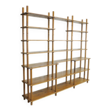 Handmade wooden bookshelf, 1960s