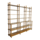 Handmade wooden bookshelf, 1960s
