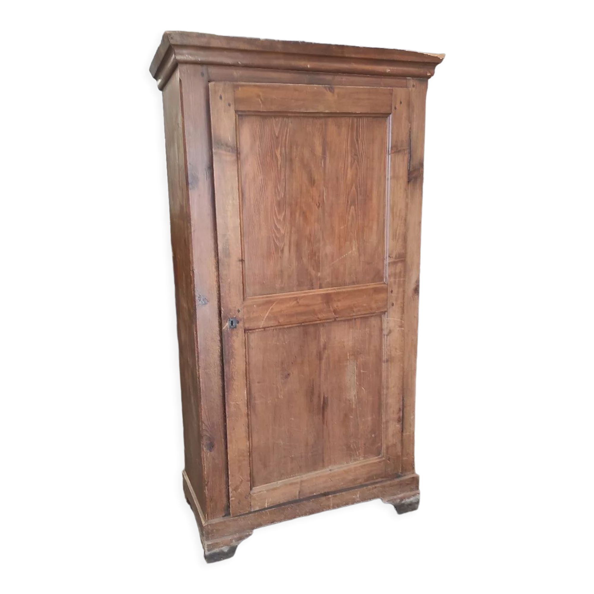 Old Parisian bitter farmhouse 1 rustic fir door with key