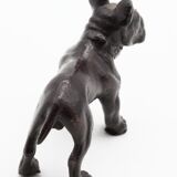 French brass bulldog statue
