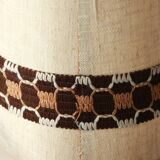 Floor lamp - Ceramic base with large lampshade - 1970s