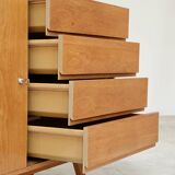 U-458 oak sideboard by Jiri Jiroutek for Interier Praha 1960