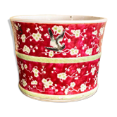 Antique porcelain vase with birds and prunus, 19th century