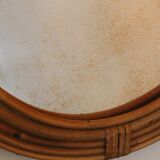 Rattan mirror 70's 34x54cm