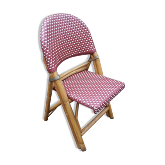 Rotating folding bistro chair