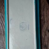 Plat à gâteaux émaux de Longwy – décor aux oiseaux – 40 x 19 cm