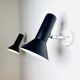 Pair Of C-1524 Adjustable Wall Lamps In Black By Raak Amsterdam, The Netherlands, 1960S