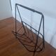 Magazine holders black metal and scoubidou