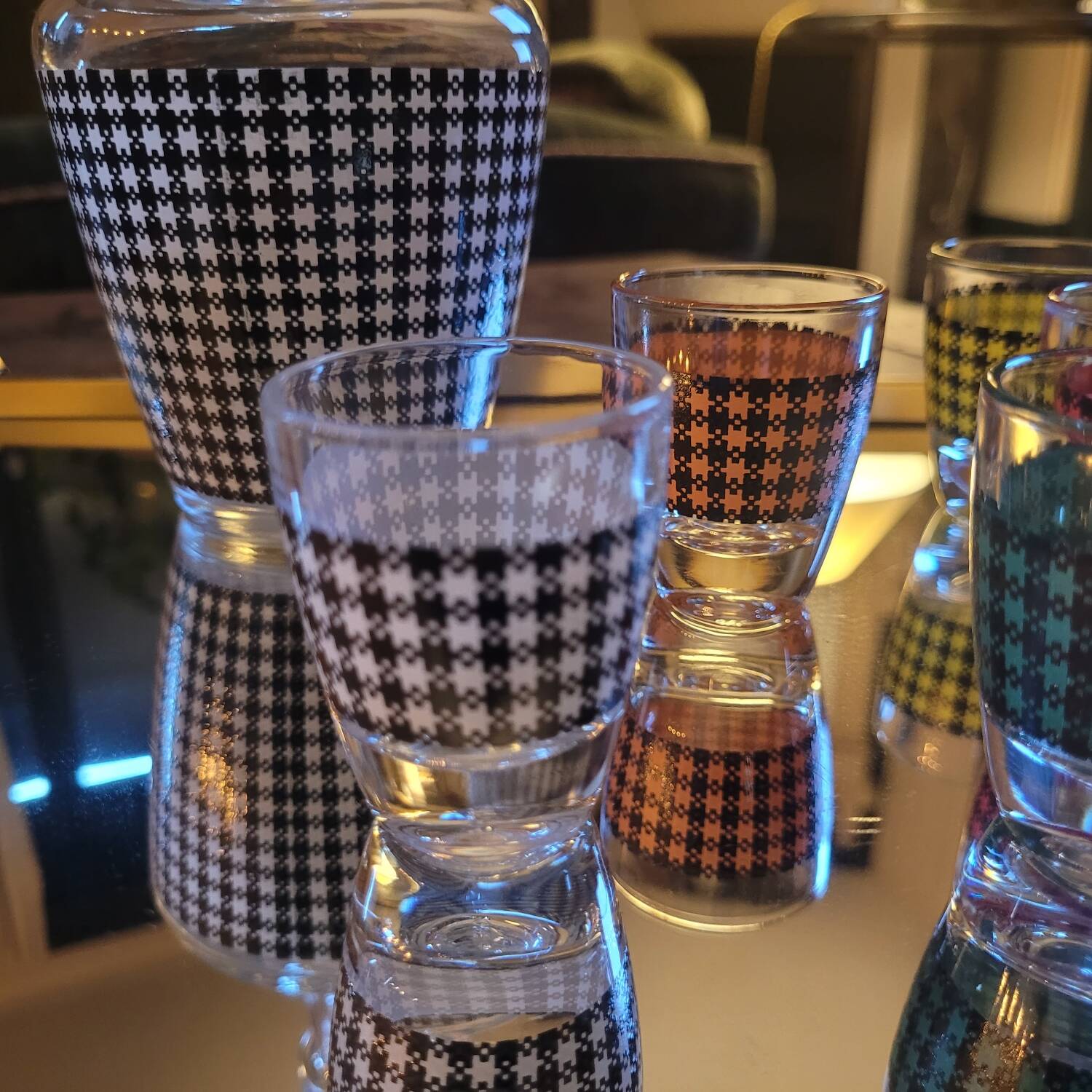 Geometric liqueur service from the 1960s.
