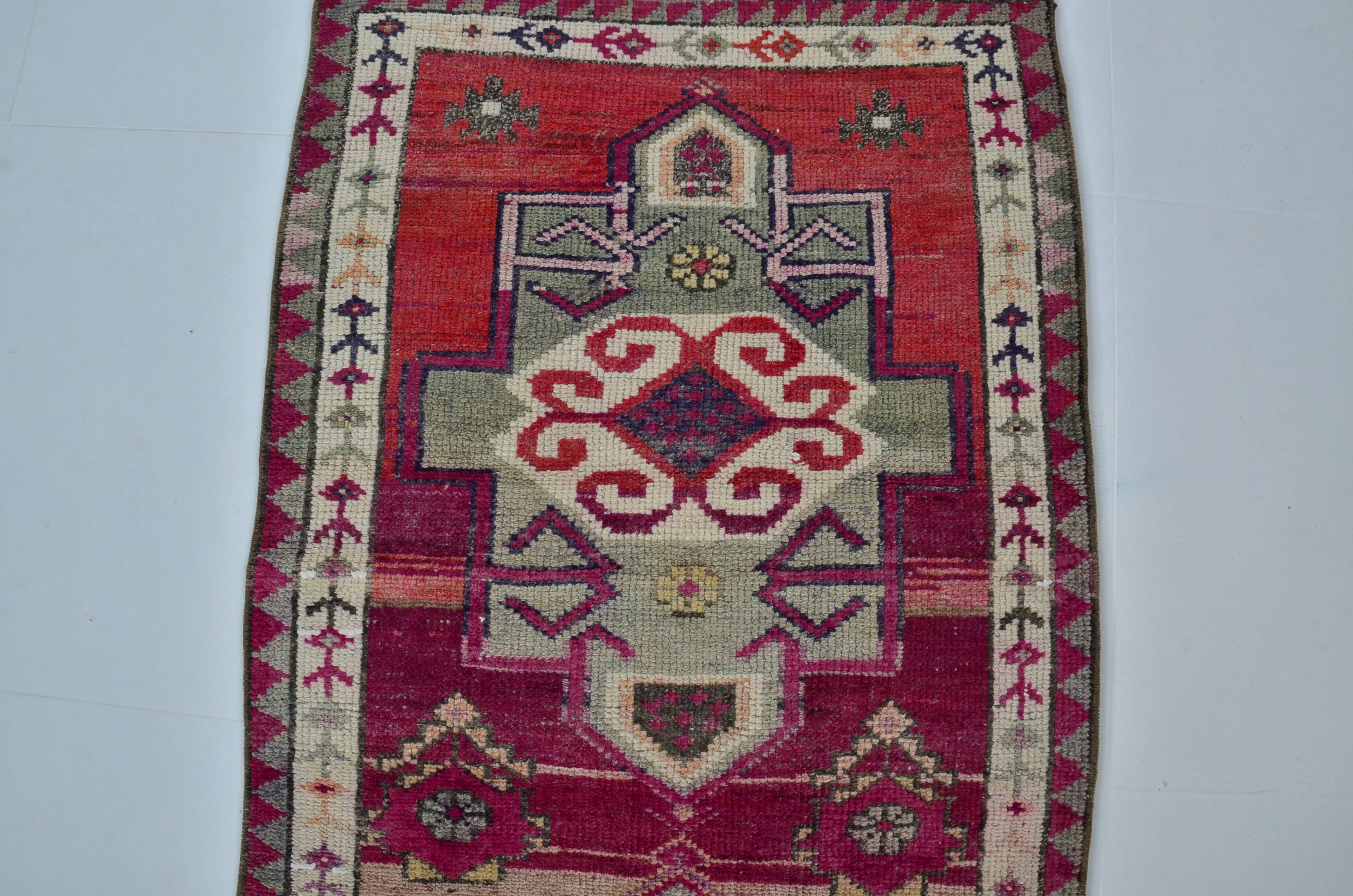 Vintage Anatolian Wool Runner Rug sku 2058