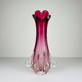 Chambord vase in vintage Murano glass by Fratelli Toso, Italy, 1960s.