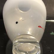 Archimede Seguso vase in Murano glass signed in vetri d'Arte blown glass