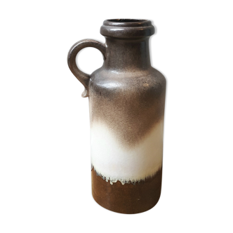 Sandstone pitcher vase with handle