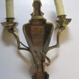 lot of 5 wall sconces bronze