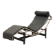 Leather chaise longue, LC4 style, 1980s, made in Italy