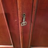 Small late 19th century English mahogany bookcase