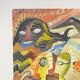 Tableau abstrait moderne de J. Delbrouck