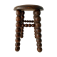 French turned wood stool 1950