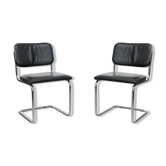 Chaise Cesca en cuir de Marcel Breuer