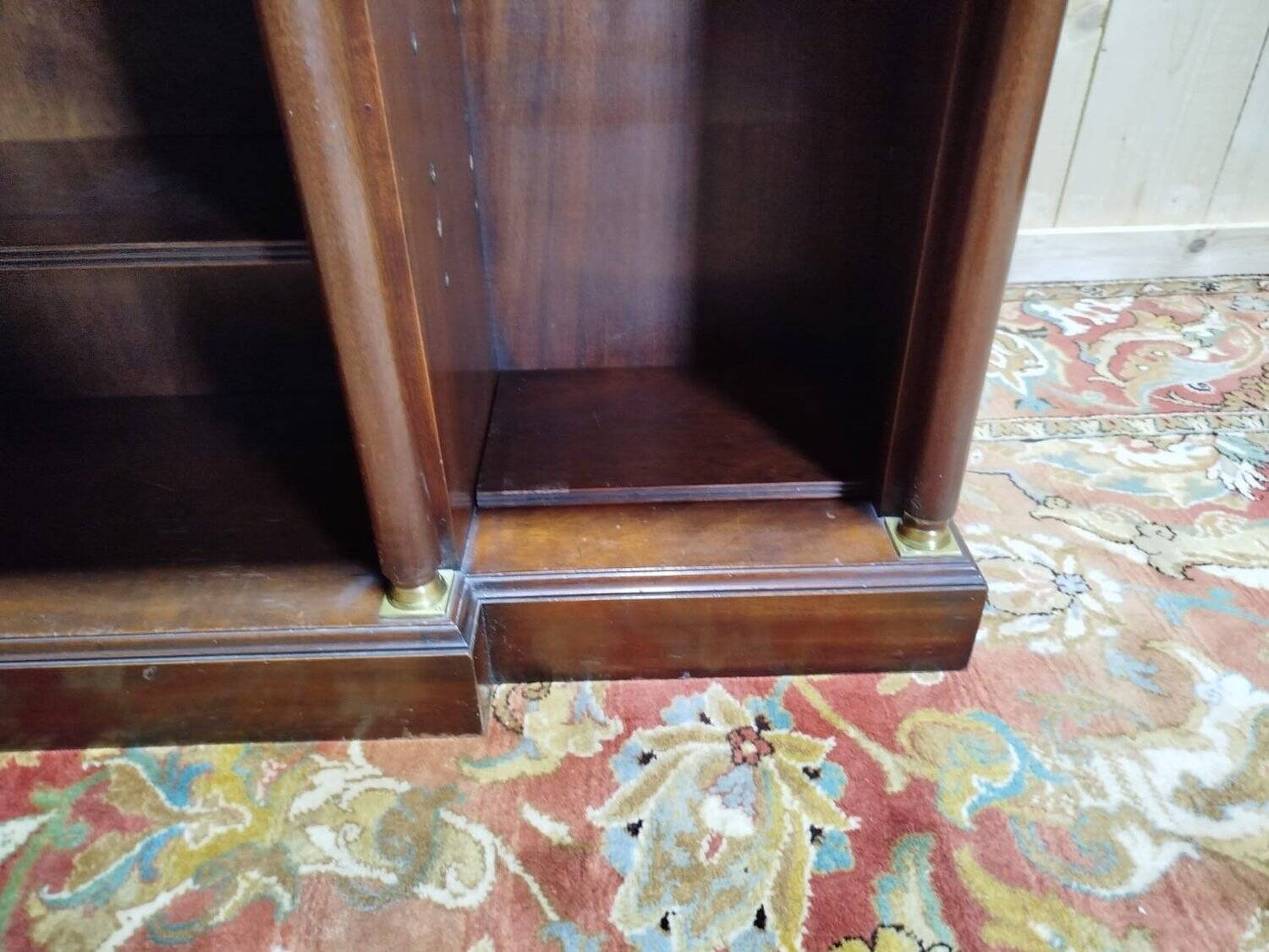 Bibus - Low Empire-style mahogany shelf/bookcase
