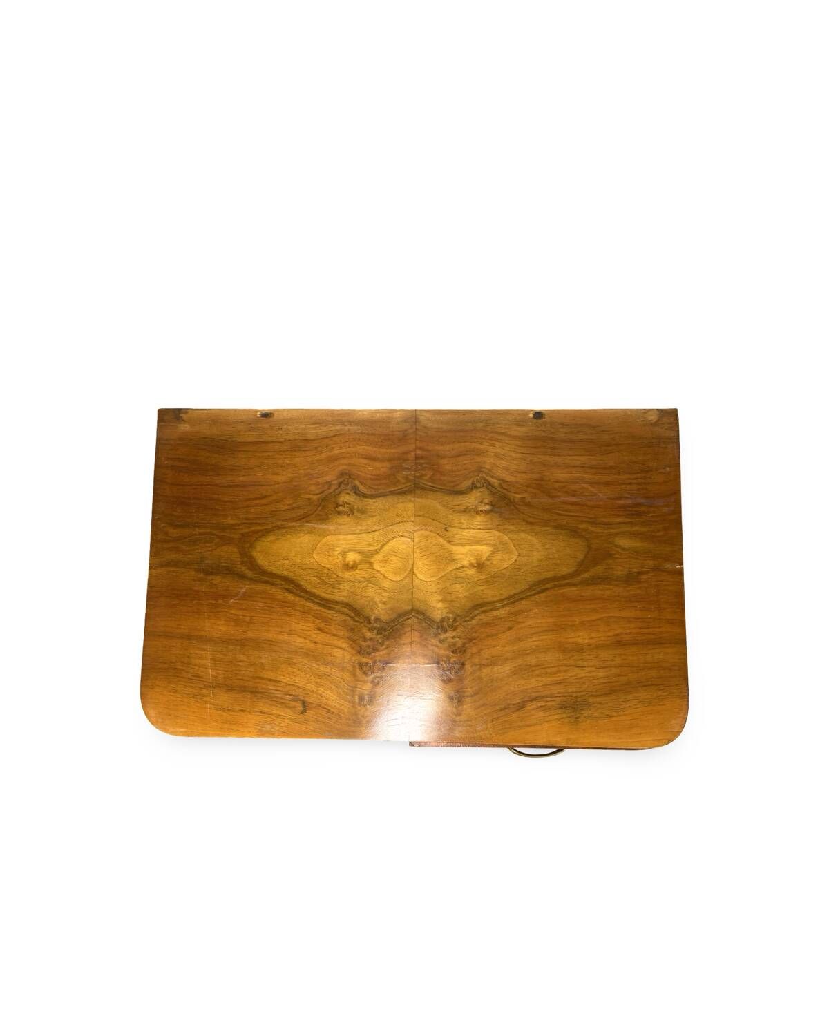 Tables de chevet Art déco italiennes en noyer, années 1940.