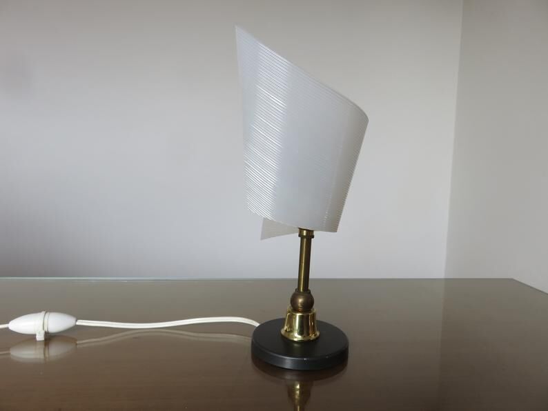 Perspex lamp and brass 50 60 years