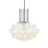 Large Mid Century Glass Ceiling Light by Helena Tynell for Limburg, 1960s