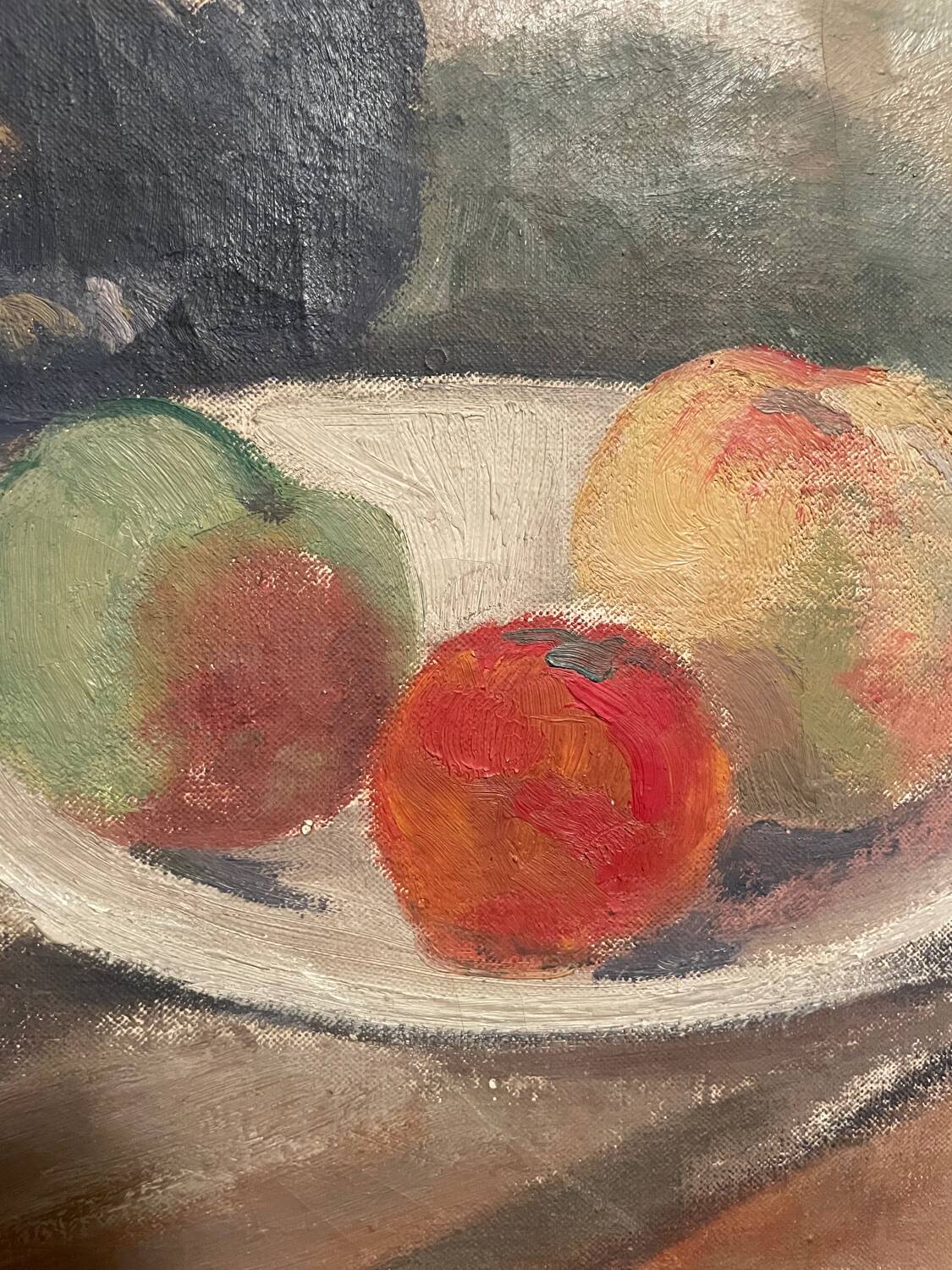 Still life with pears and apples, early 20th century