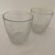 Set of 2 glasses with chissed water