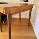 Vintage wooden desk from the 50s and 60s, made in France