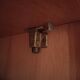 Wooden and rattan wardrobe