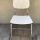 Pair of Old Metal Chromé Chairs - Vintage White Formica