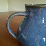 Glazed stoneware pitcher