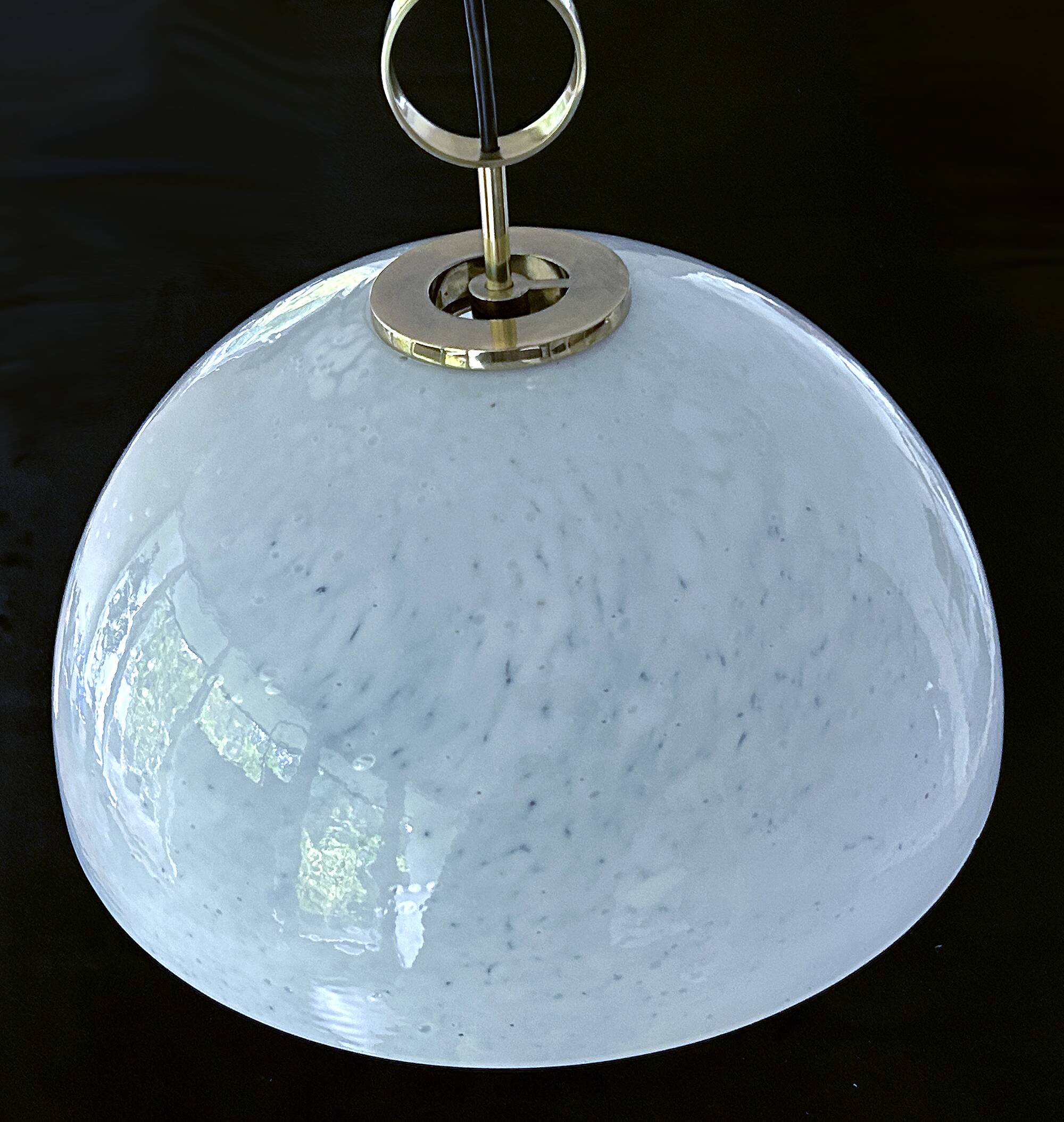 Vintage Limburg Glass Pendant Light