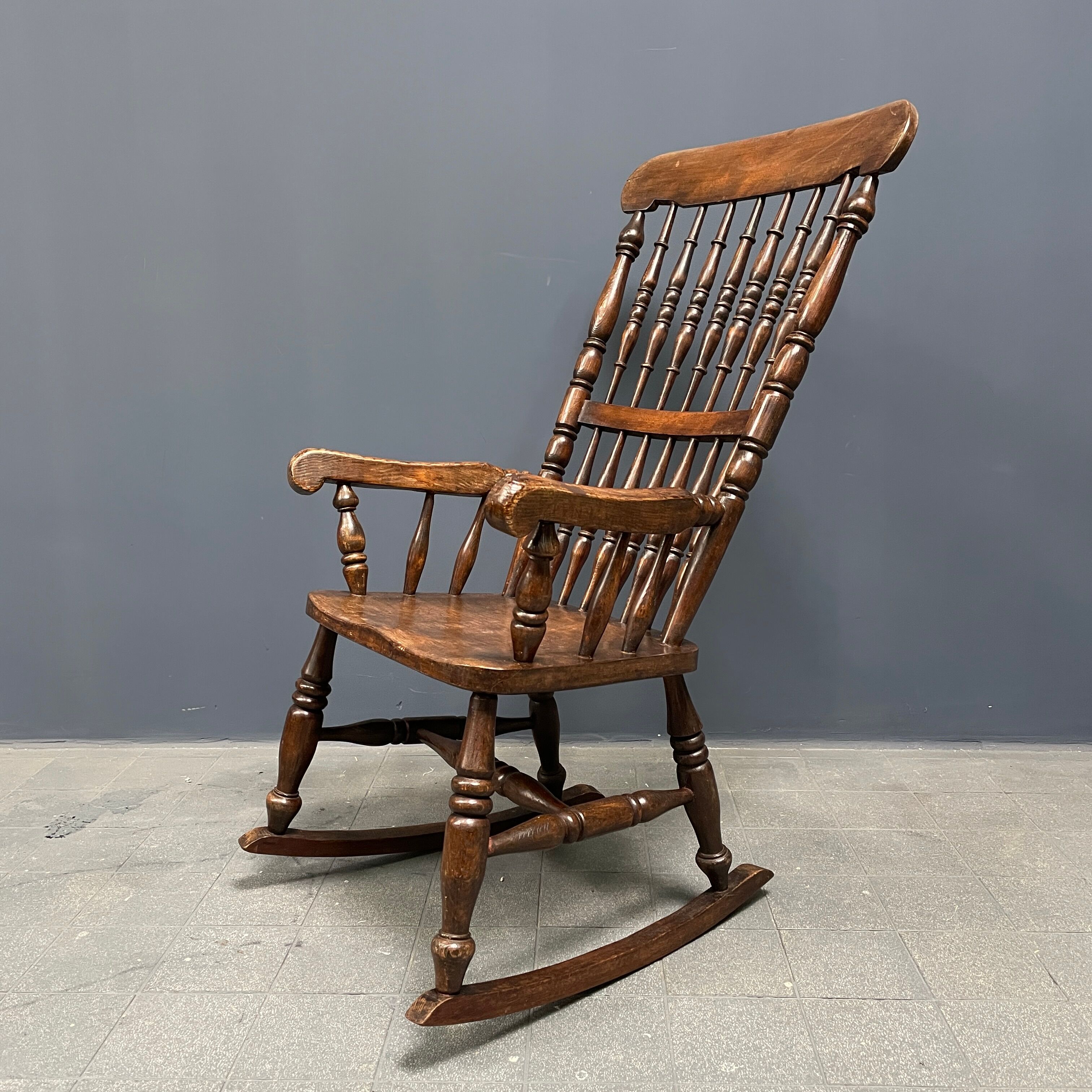 Antique Dutch rocking chair from the early 1900s