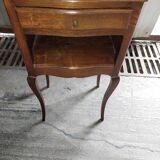 Vintage wooden bedside table