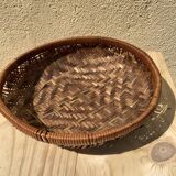 Empty cup woven wicker pocket