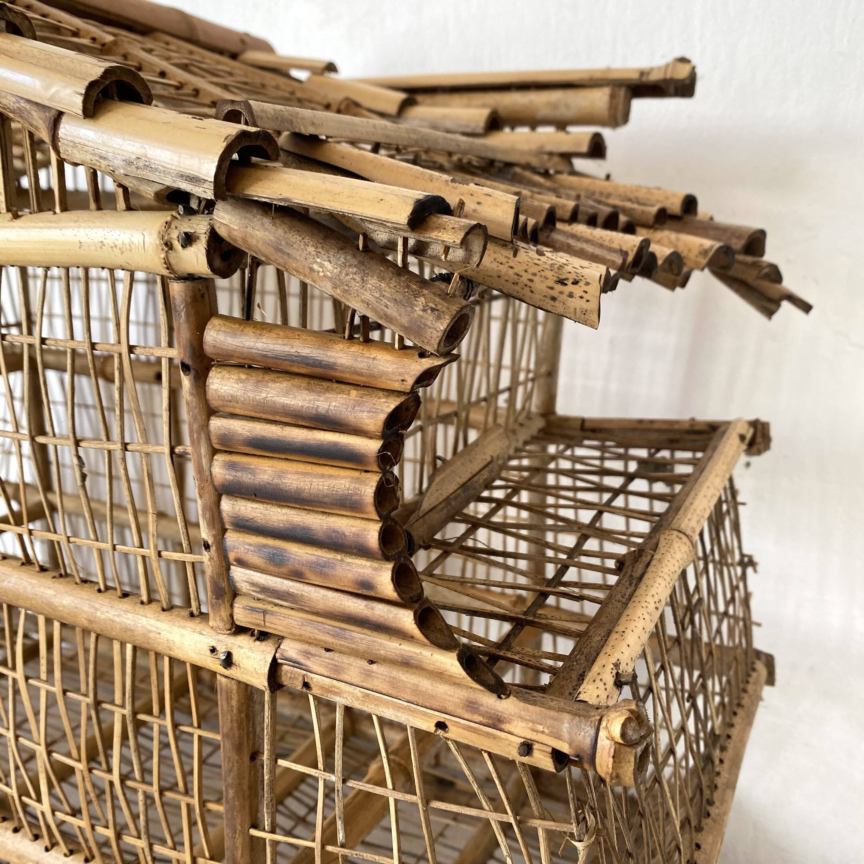 Bamboo bird cage for decoration