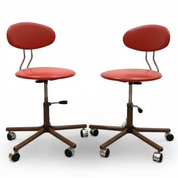 Retro swivel chairs Kovona, 1970s (set of 2)