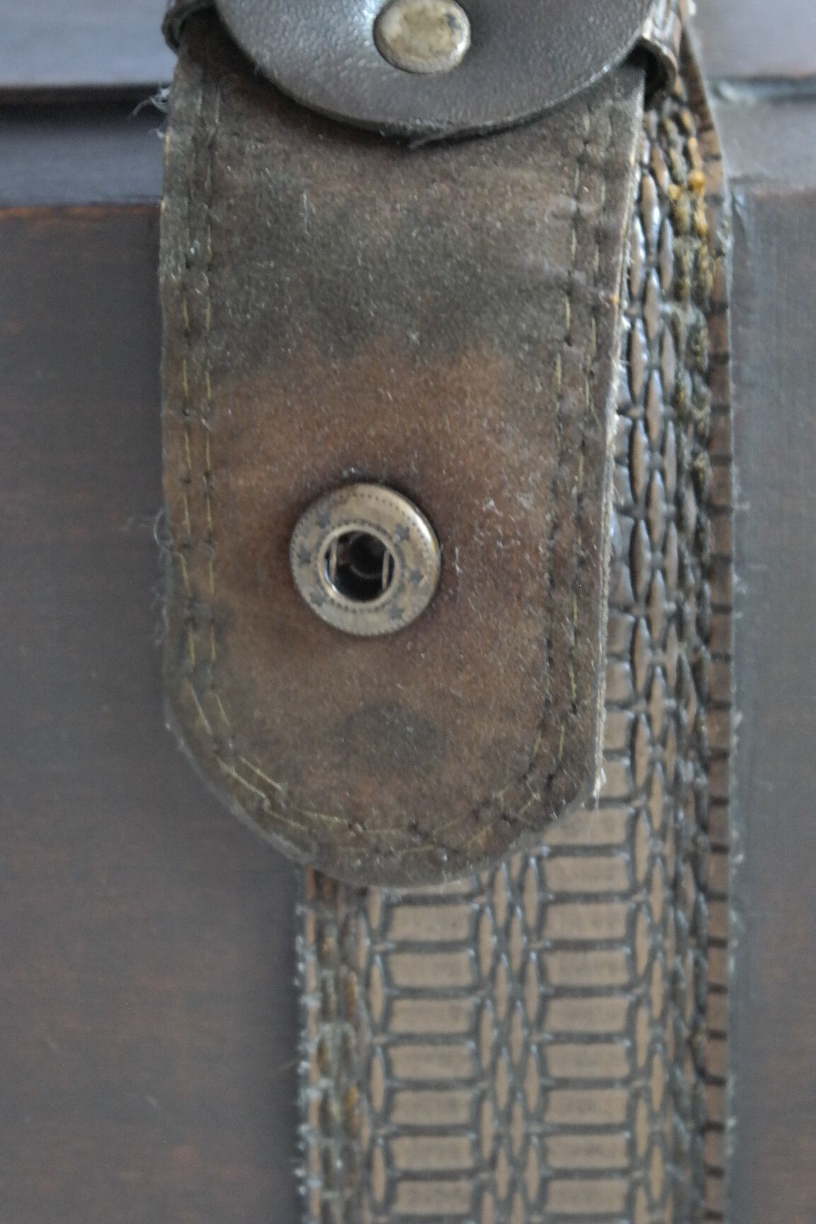 Wooden bulging treasure box