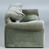 Maralunga sofa 2 places from Vico Magisttreti Cassina edition 80-90s