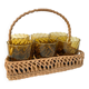 1970s rattan glass holder