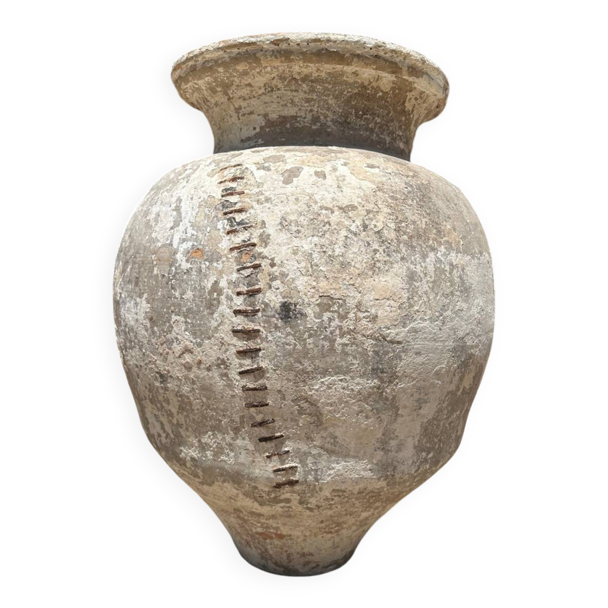 Terracotta pottery jar
