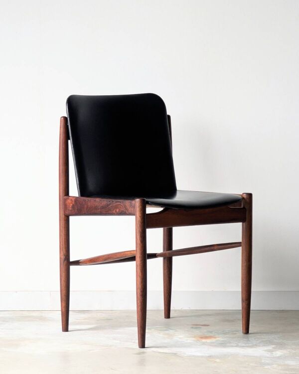 Chaise vintage scandinave en palissandre danois, 1960 1970.