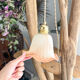 Vintage pink glass paste tulip lamp