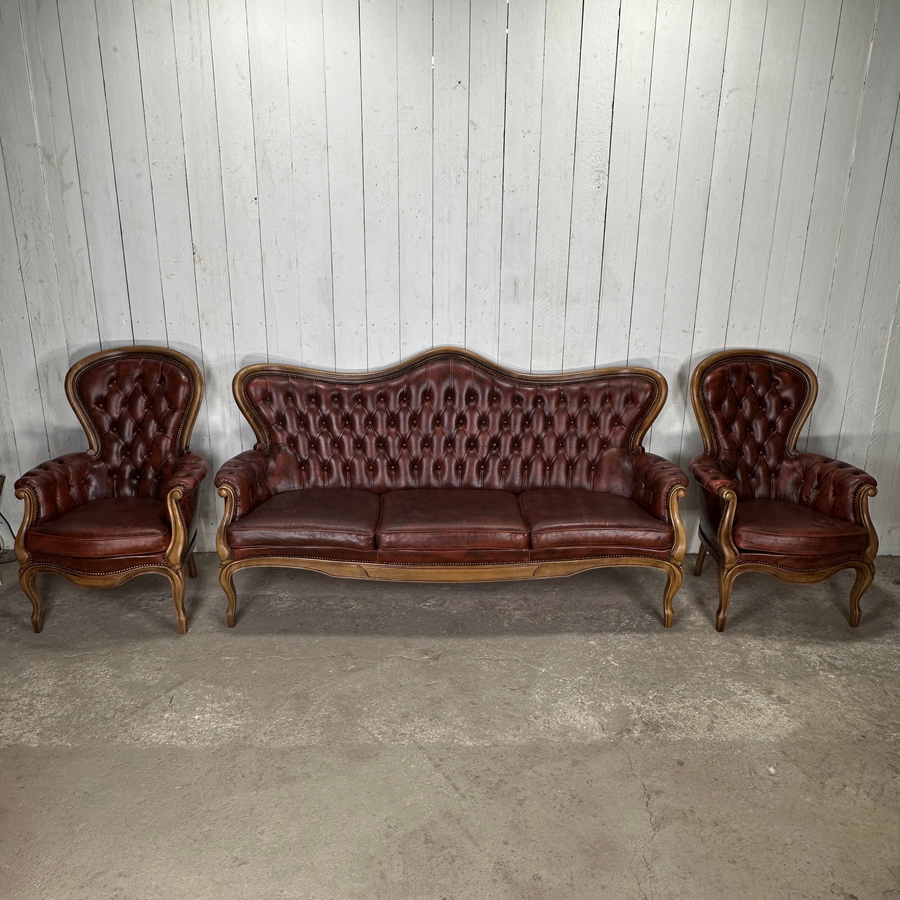 Chesterfield upholstered living room