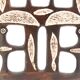 Moroccan candle holder decorated with stone birds, 1970s