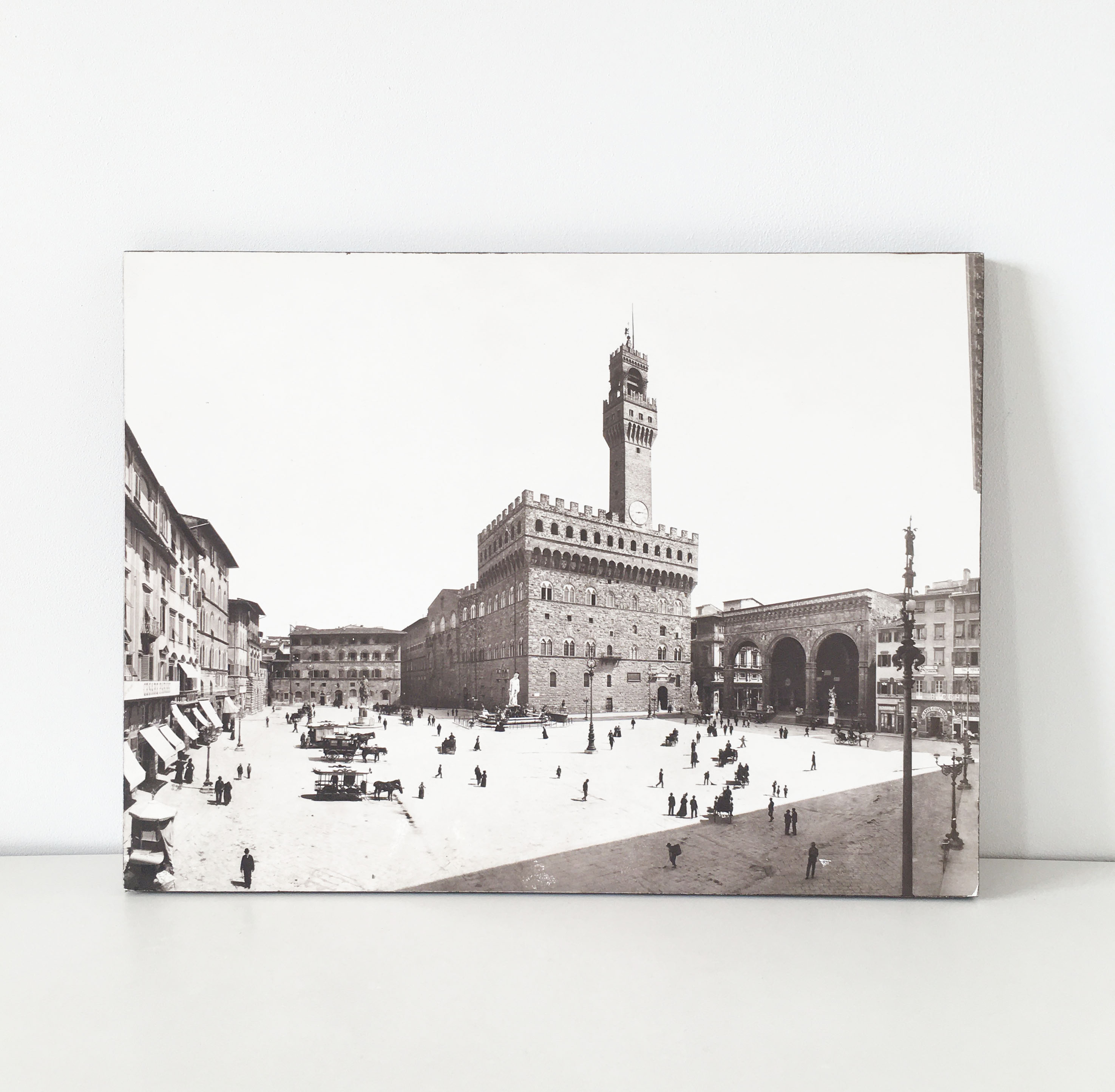 Photograph on wood panel - Florence Italy