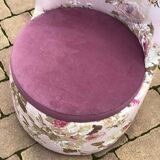 Mid-century armchair with floral pattern, 1970s