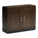 Modernist Art Deco oak cabinet, France, 1940s